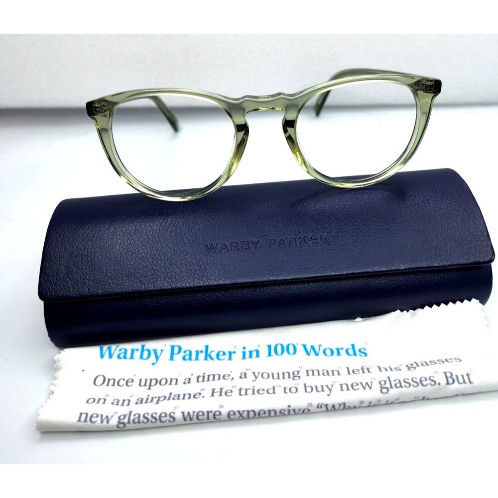 Warby Parker Eyeglasses Frames Haskell 711 Size 49 22 145 mm Gray Transparent